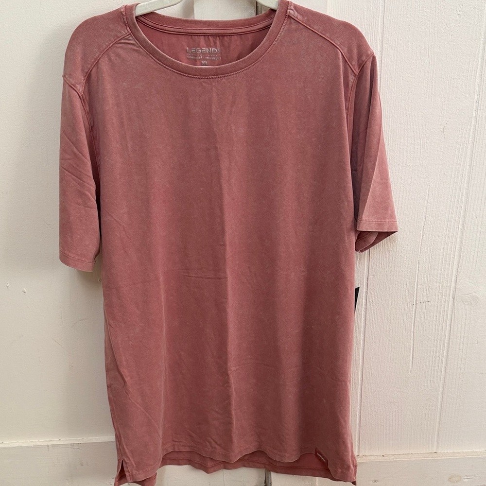 Legends Aviation Split Hem Tee Men's Dusty Rose XL